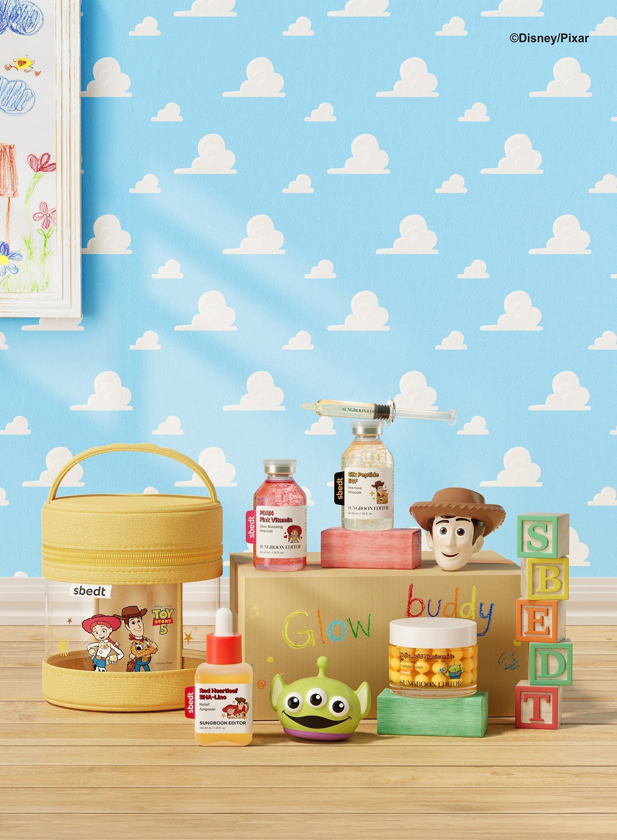 [Toy Story Edition] PDRN Pink Vitamin Glow Boosting Capsule Cream (+Random Sticker) (50ml)
