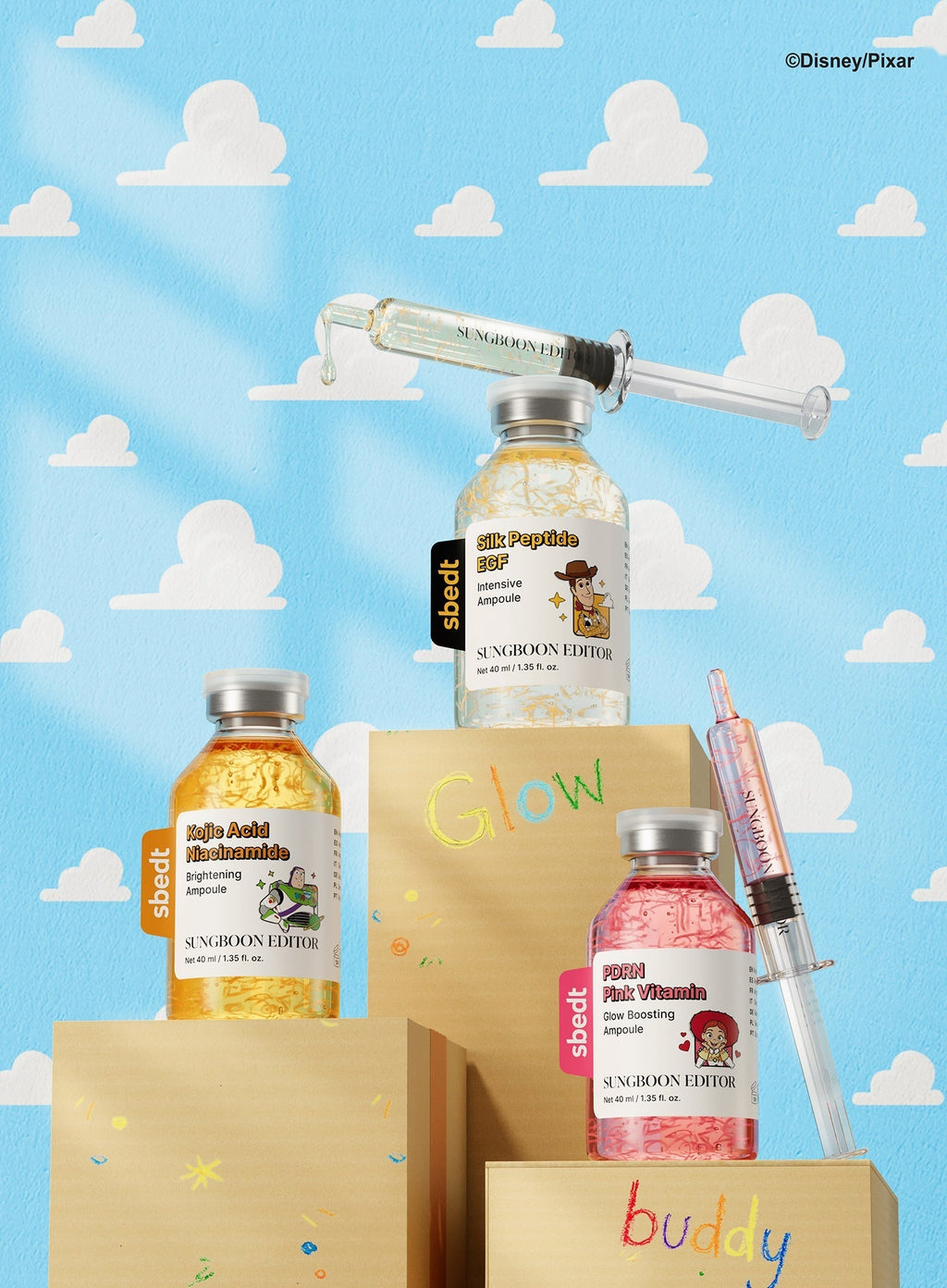 [Toy Story Edition] Kojic Acid Niacinamide Brightening Ampoule (+Random Sticker) (40ml)