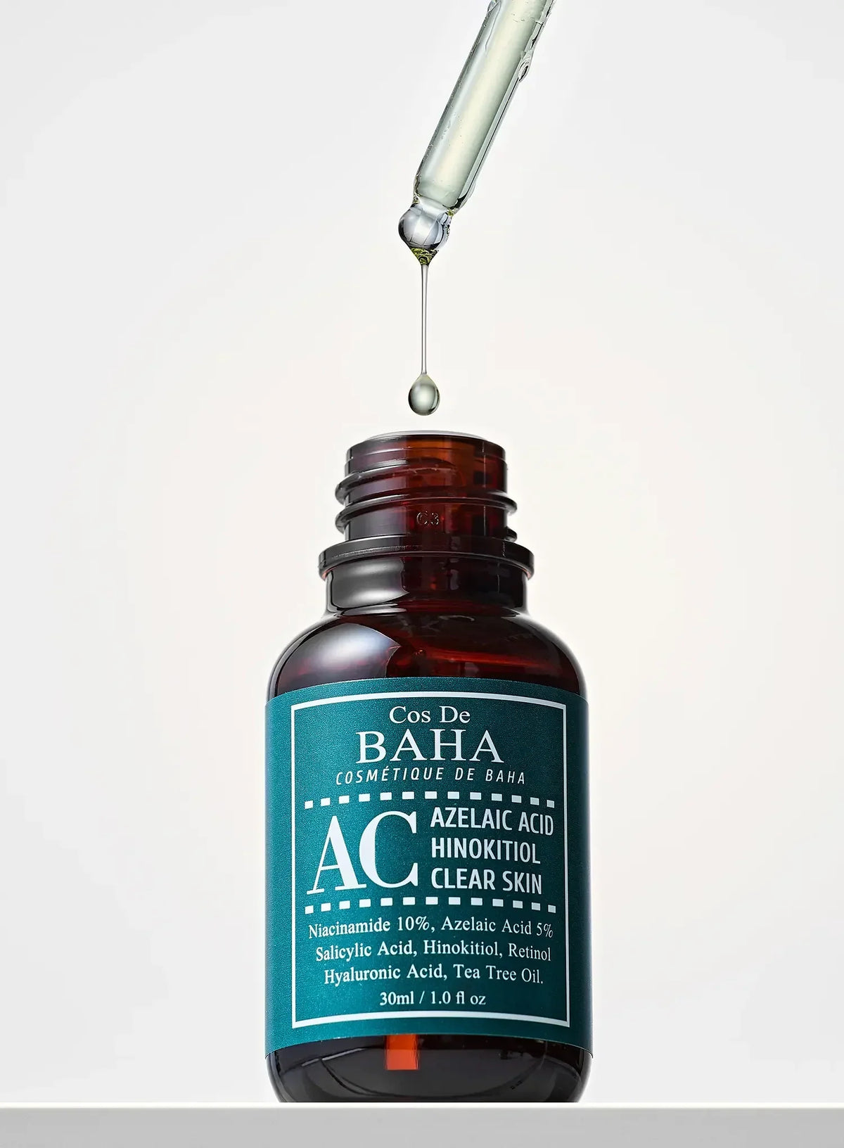 Niacinamide 10% Azelaic Acid 5% Retinol BHA Tea tree Clear Skin Serum 30ml (AC)