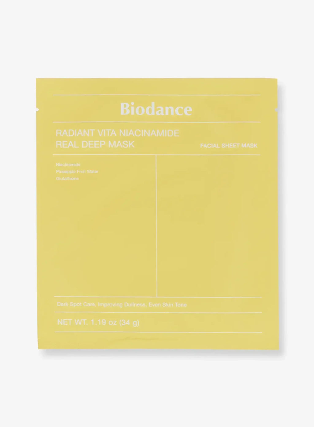 Radiant Vita Niacinamide Real Deep Mask Set (34g*4ea)