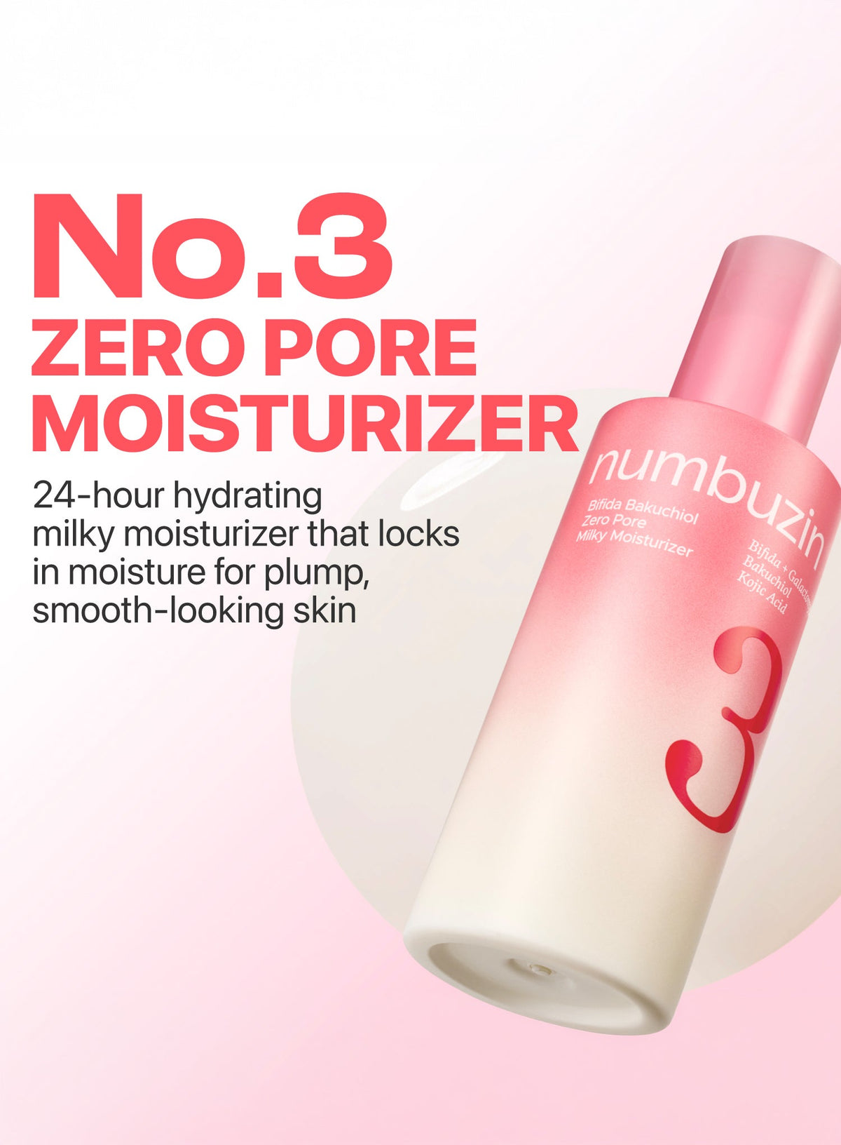 No.3 Bifida Bakuchiol Zero Pore Milky Moisturizer (150ml)