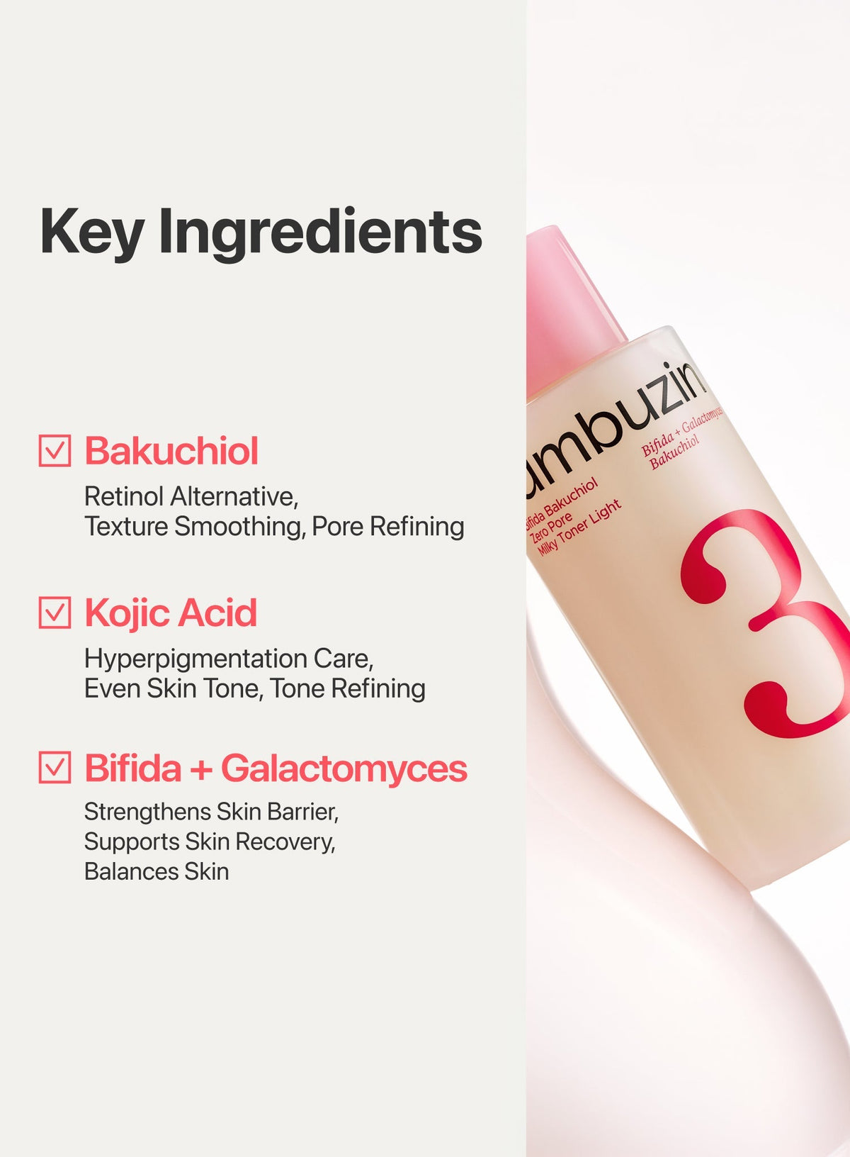 No.3 Bifida Bakuchiol Zero Pore Milky Toner Light (200ml)