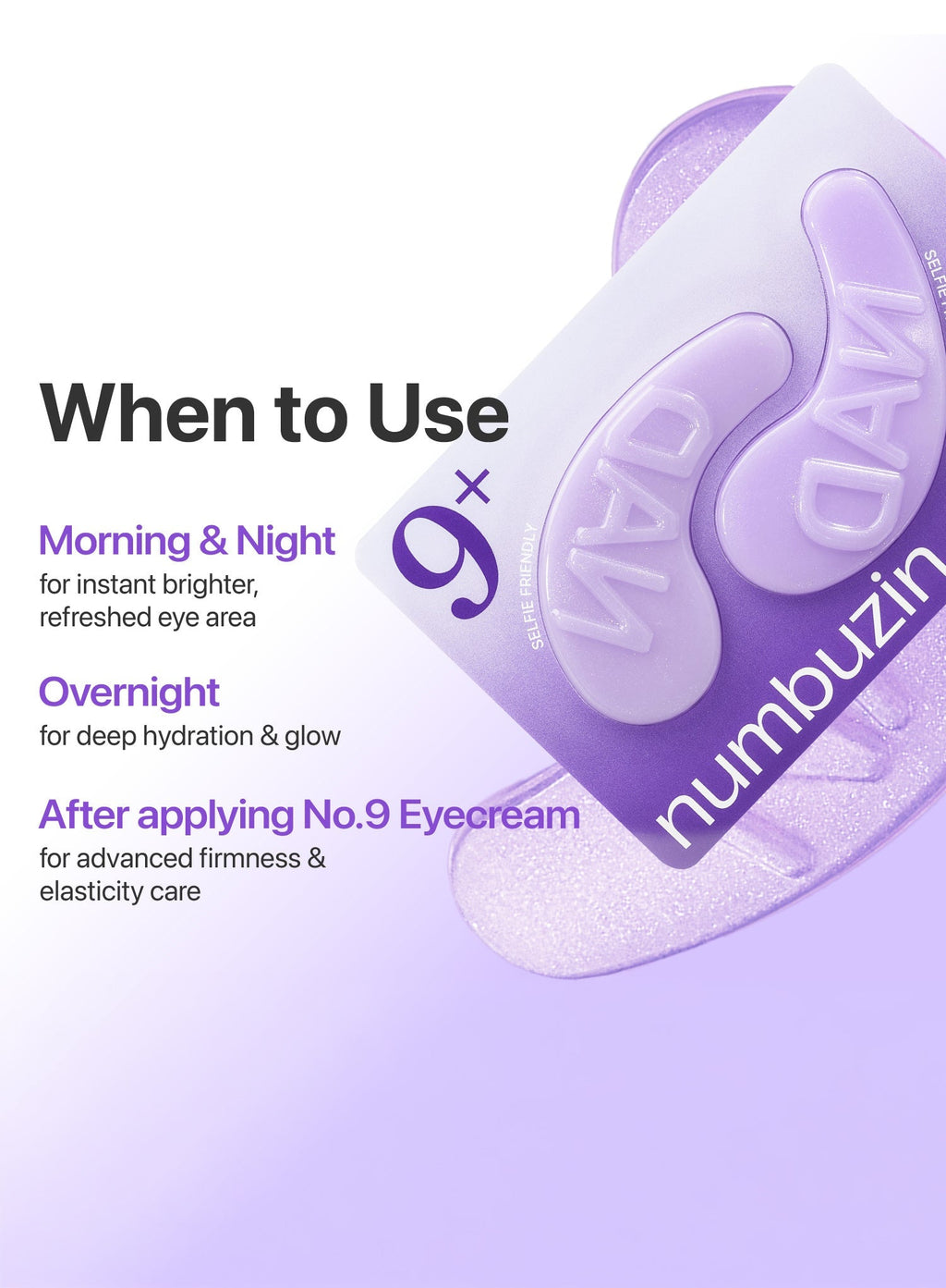 No.9 NAD+ Collagen Under Eye Patches (5ea)