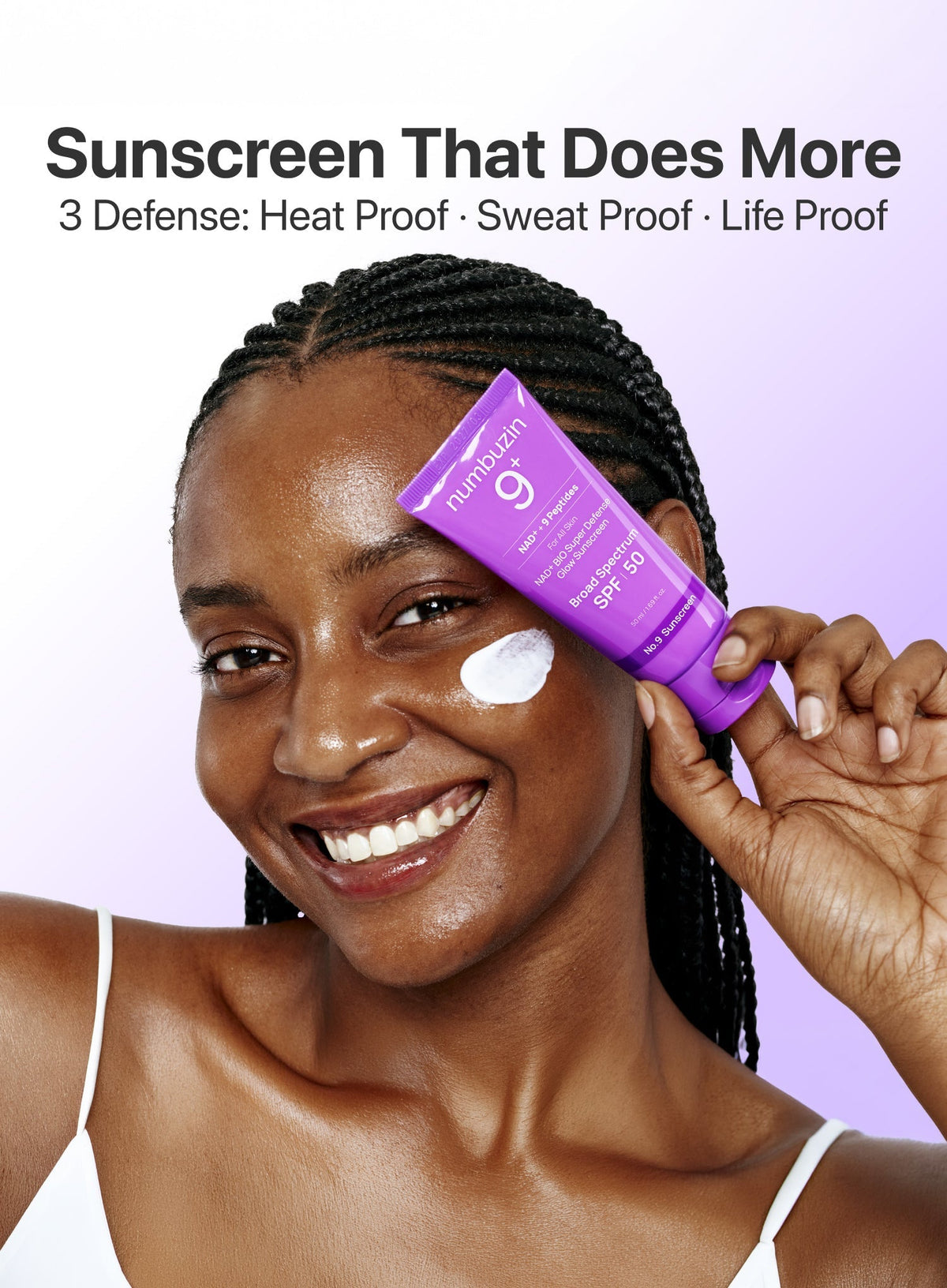 No.9 NAD+ Peptide Dewy Sunscreen SPF50+ PA++++ (50ml)