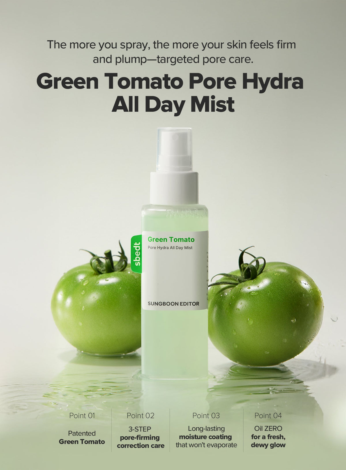 Green Tomato Pore Hydra All Day Mist (120ml)