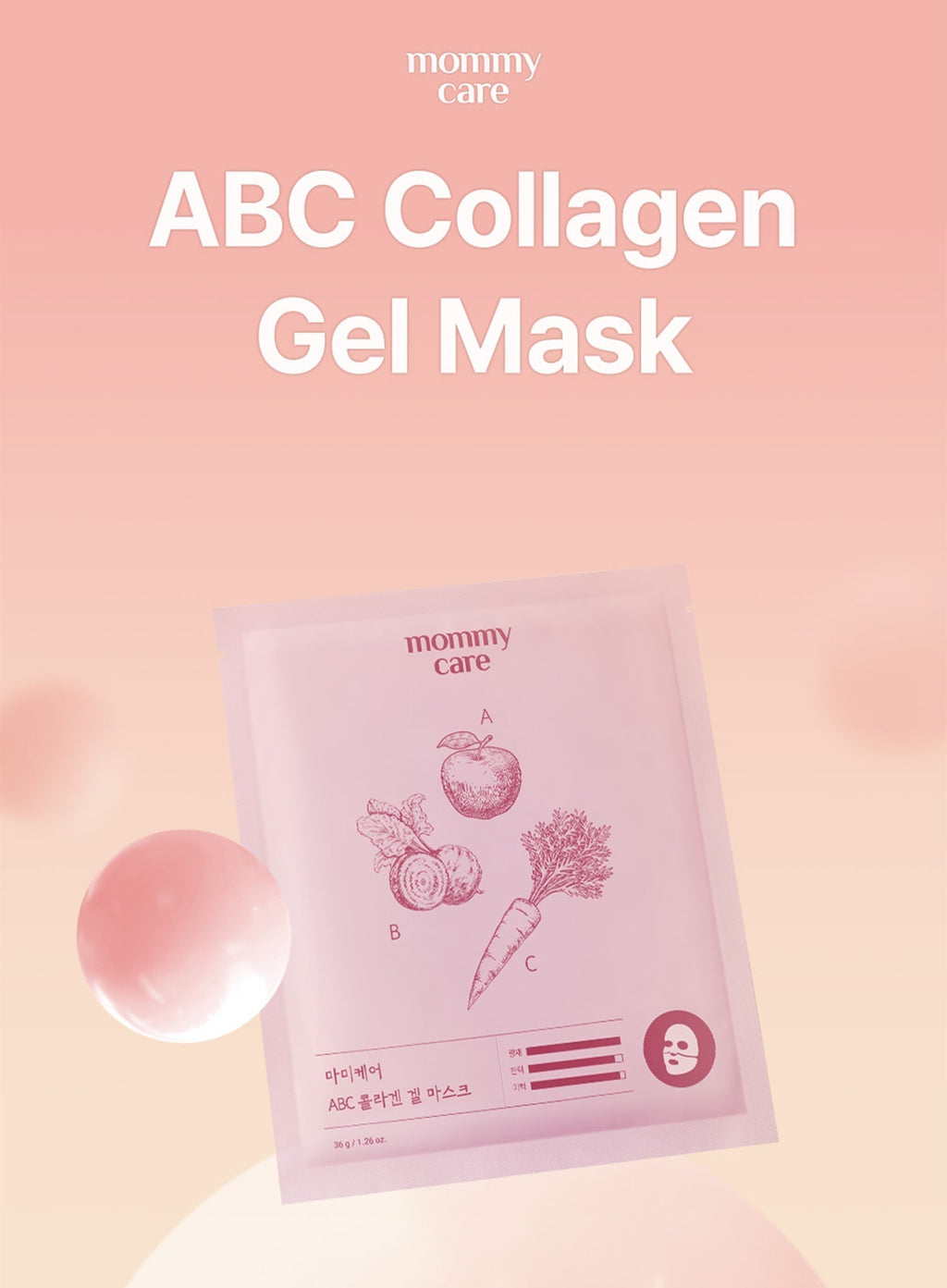 ABC Collagen Gel Mask Set (36g*4pcs)