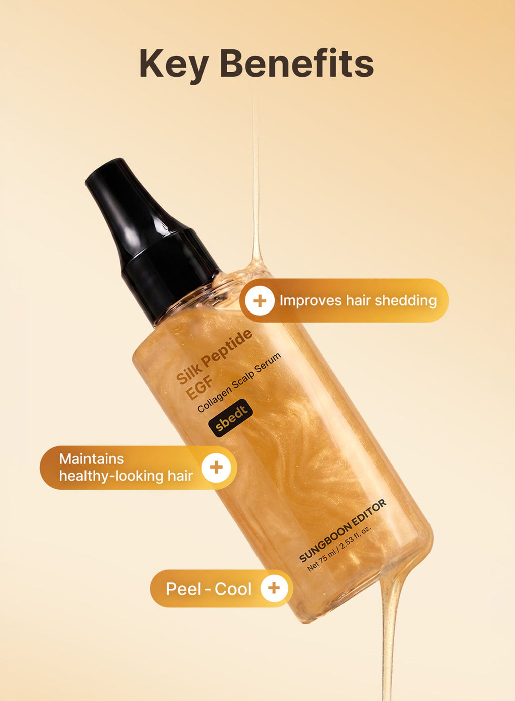 Silk Peptide EGF Collagen Scalp Serum (75ml)