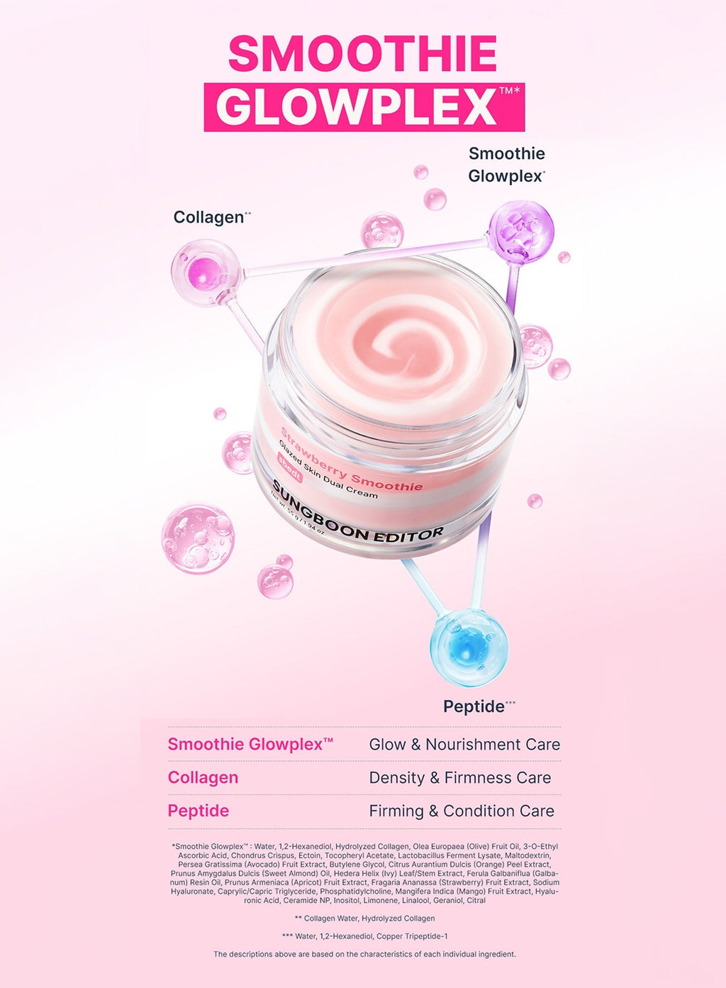 Strawberry Smoothie Glazed Skin Dual Cream (55g)