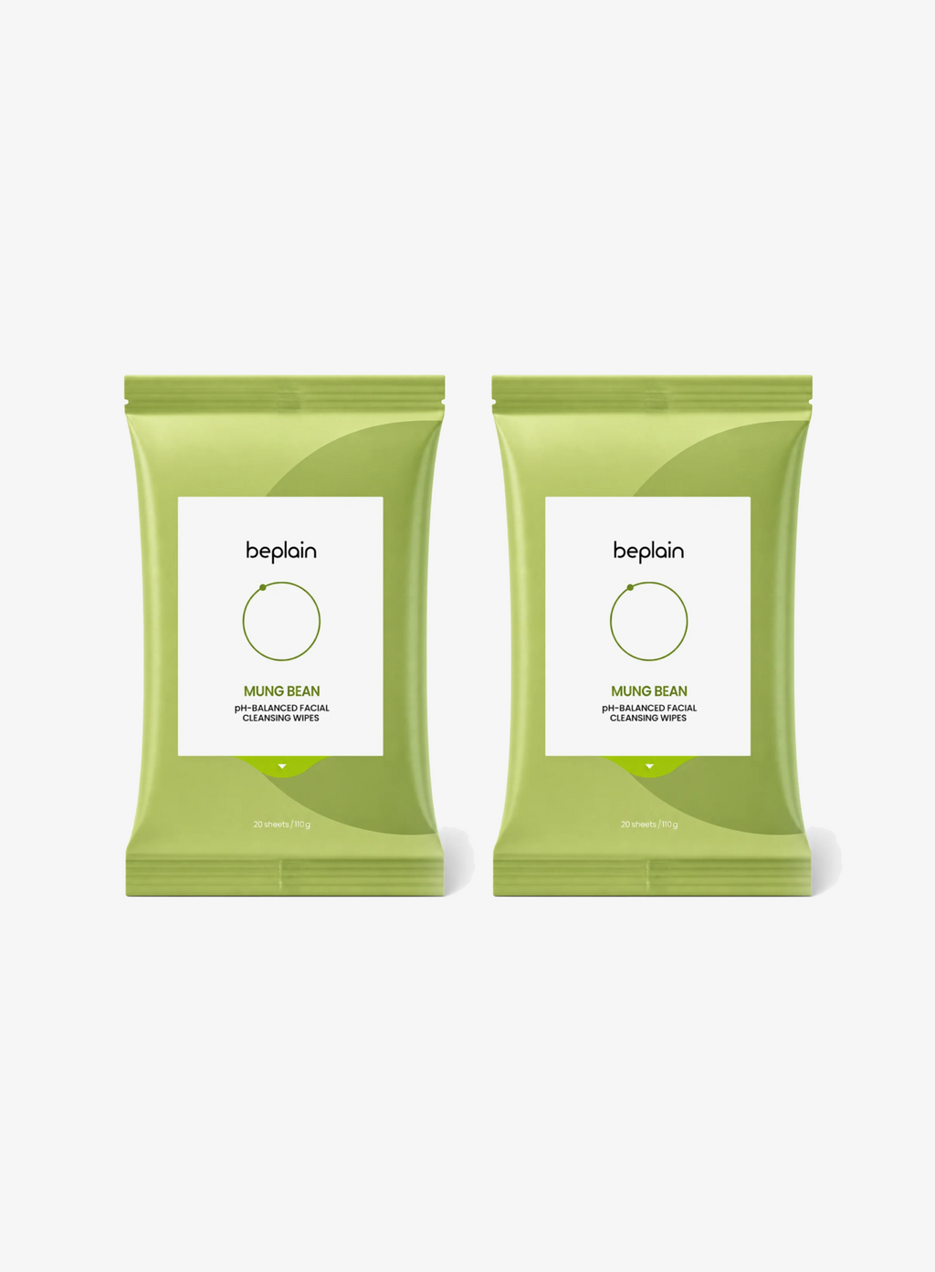 Mung Bean Ph-Balanced Facial Cleansing Wipes Duo Set (20p*2ea)