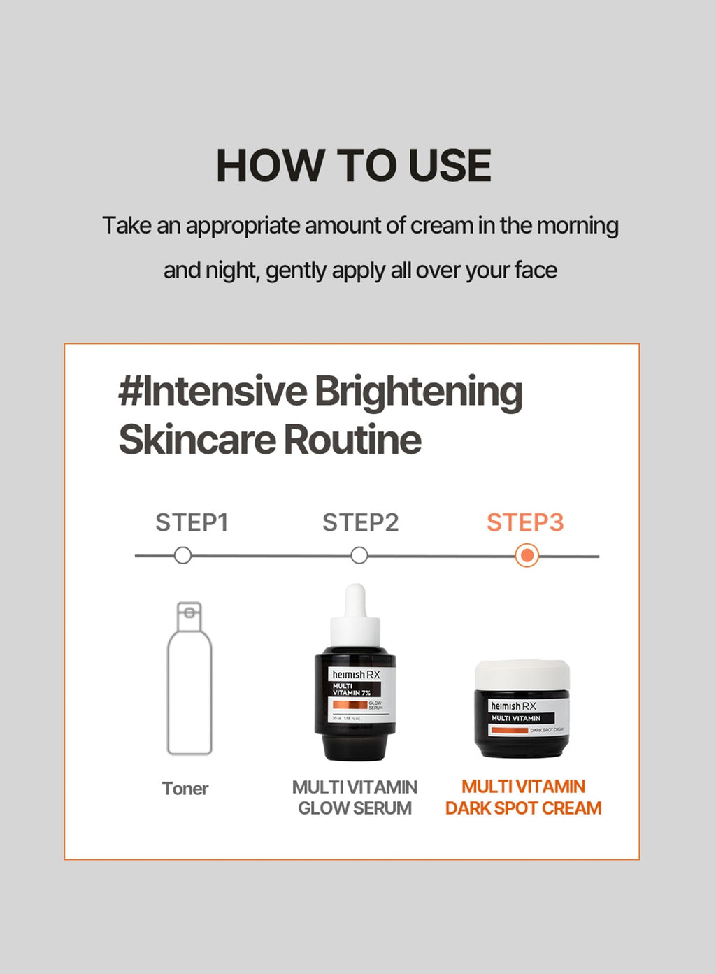 RX Multi Vitamin Dark Spot Cream (50ml)