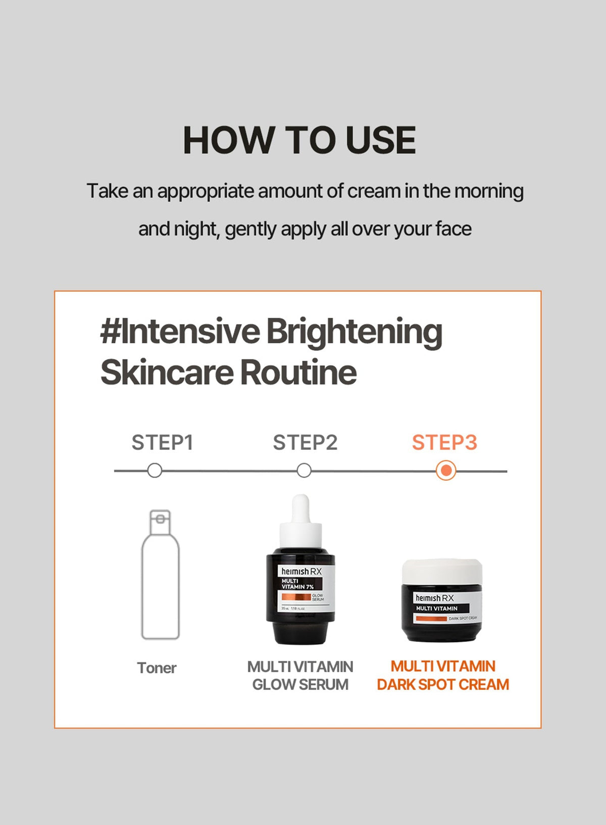 RX Multi Vitamin Dark Spot Cream (50ml)