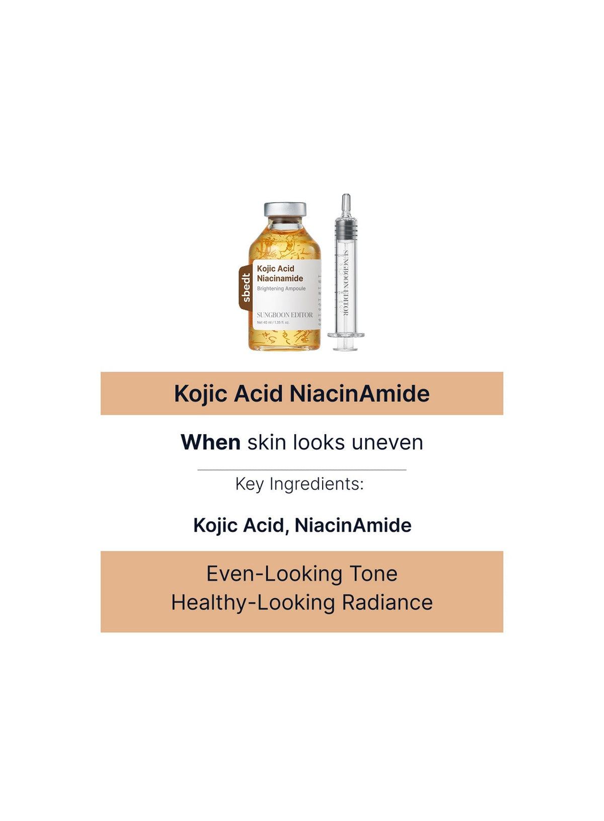 Kojic Acid Niacinamide Brightening Ampoule (40ml)