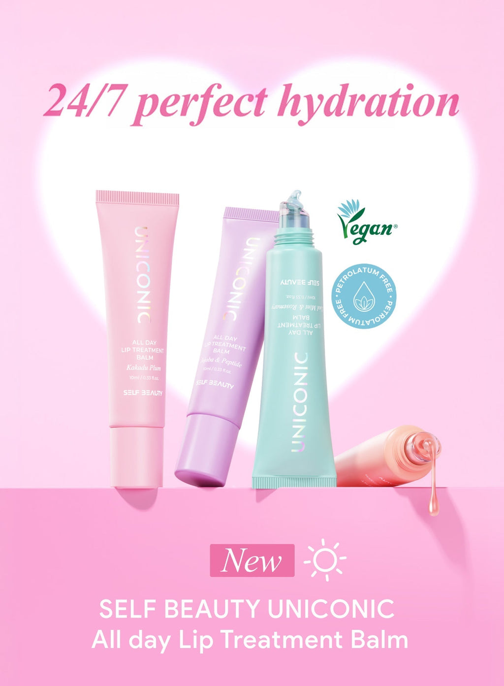 Uniconic All Day Lip Treatment Balm — Cool Mint & Rosemary (10ml)