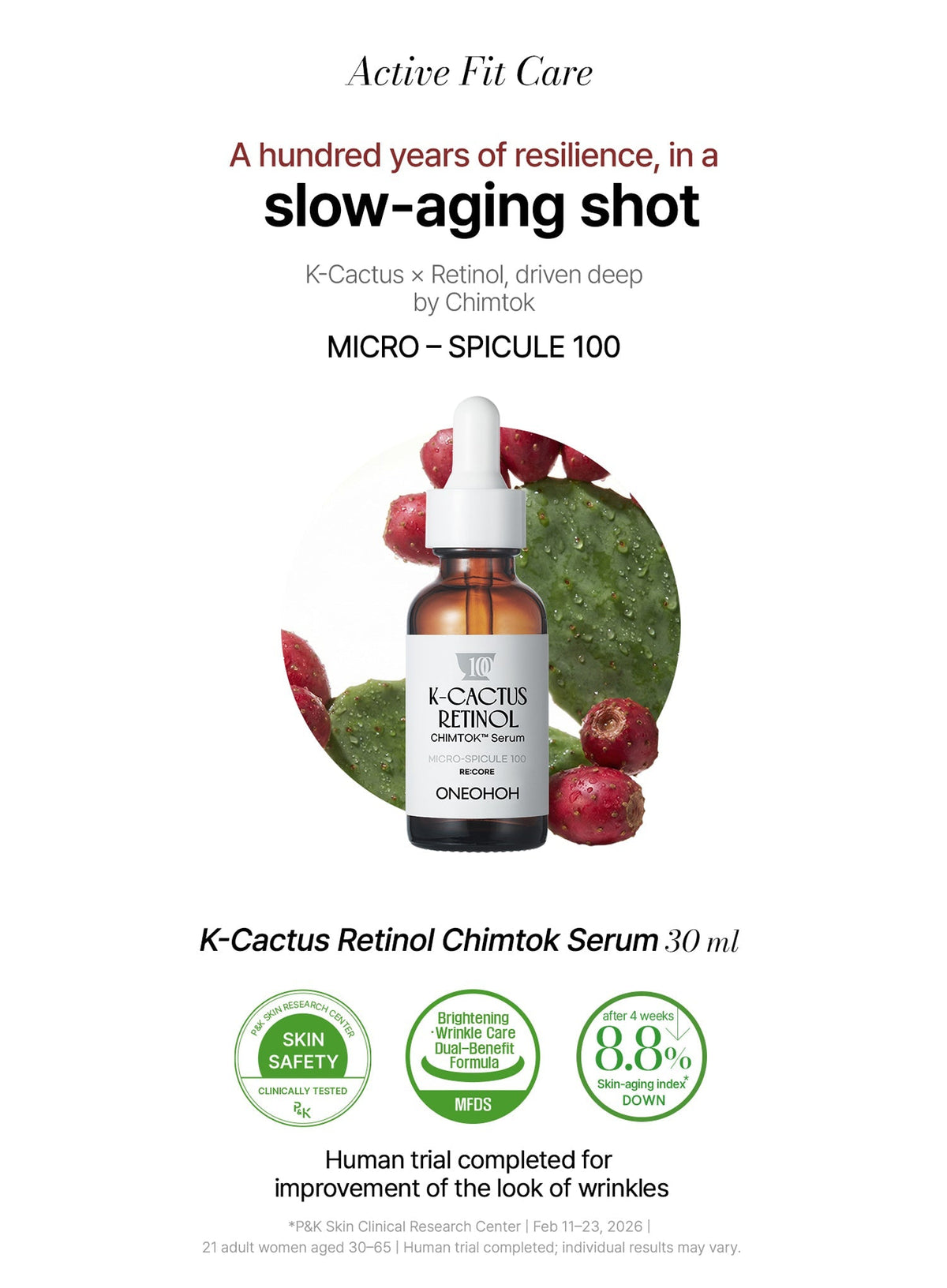 K-Cactus Retinol Chimtok™ Serum (30ml)