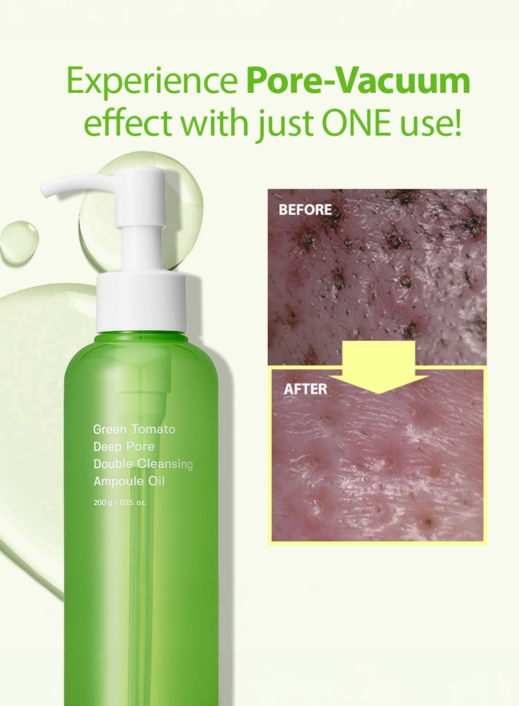 Green Tomato Deep Pore Double Cleansing Ampoule Oil (200g)