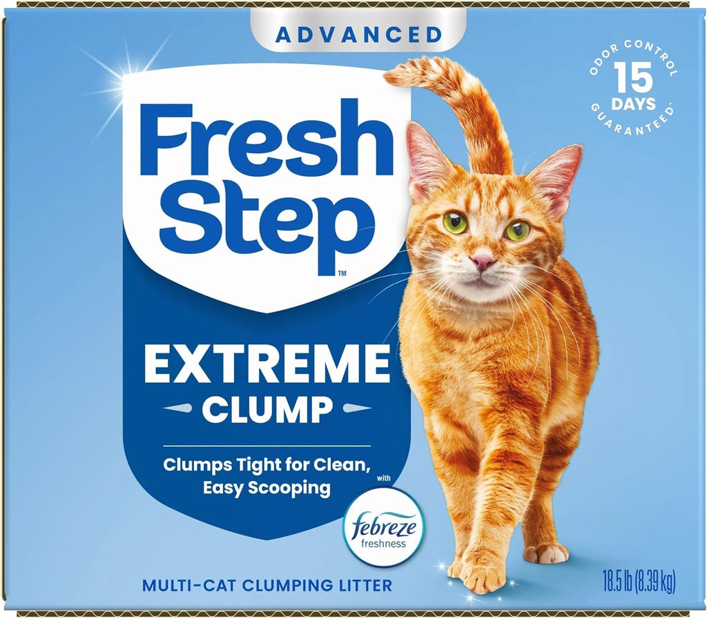 Fresh Step Advanced Extreme Clump Multi Cat Clumping Litter, 18.5 lb., 2 Pk