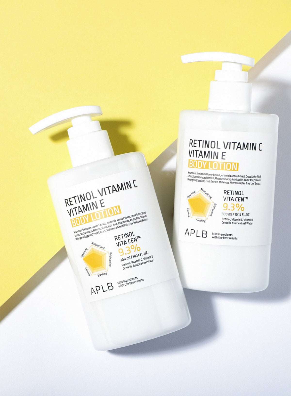 Retinol Vitamin C Vitamin E Body Lotion Duo Set (300ml*2ea)