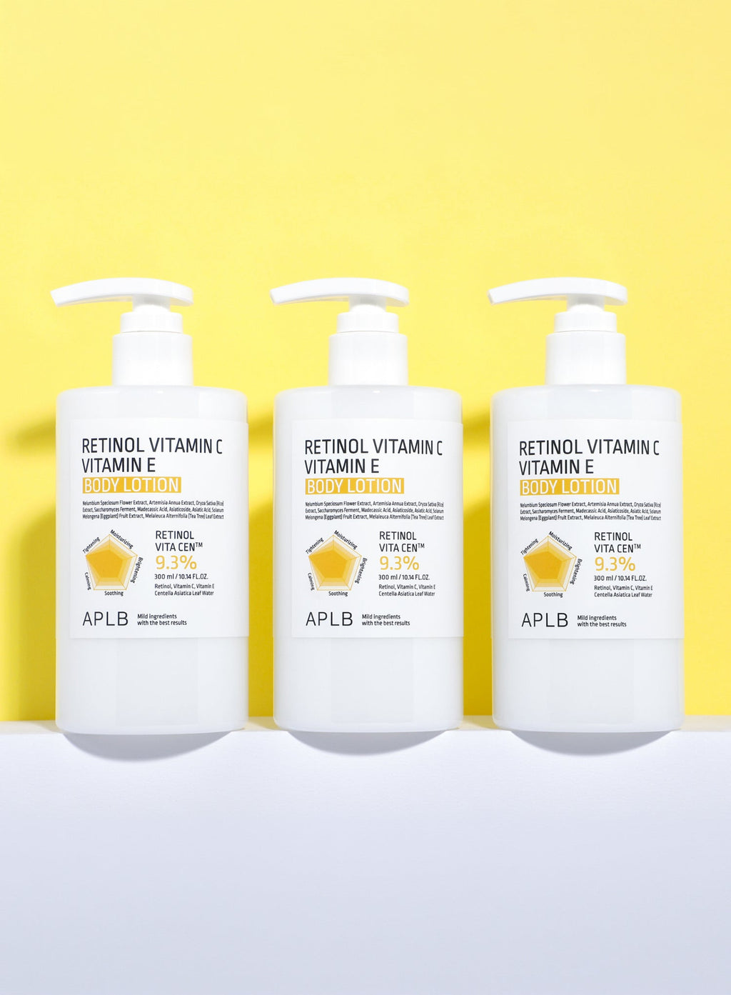 Retinol Vitamin C Vitamin E Body Lotion Duo Set (300ml*2ea)