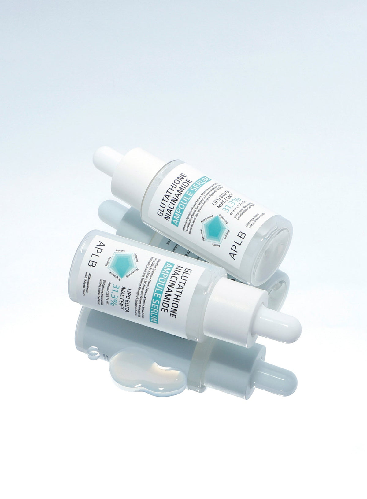 Glutathione Niacinamide Ampoule Serum Trio Set (40ml*3ea)