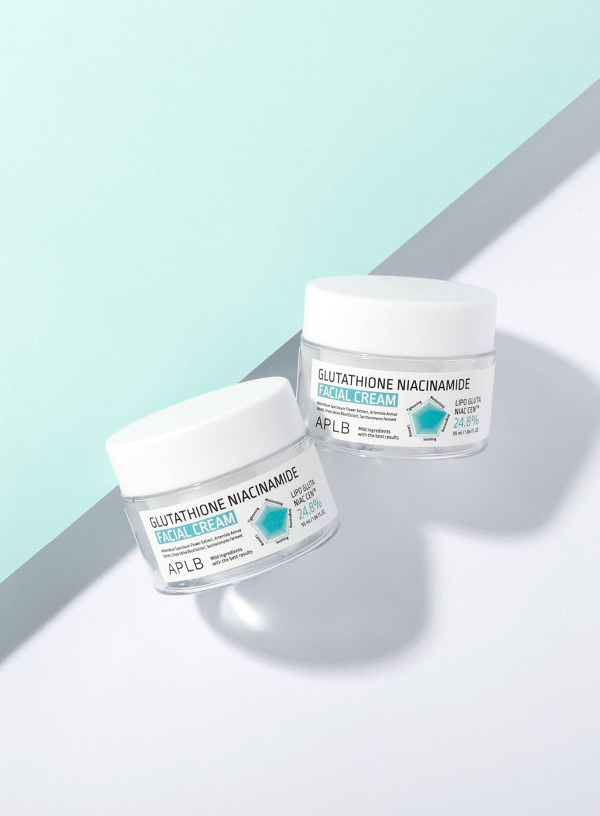 Glutathione Niacinamide Facial Cream Duo Set (55ml*2ea)
