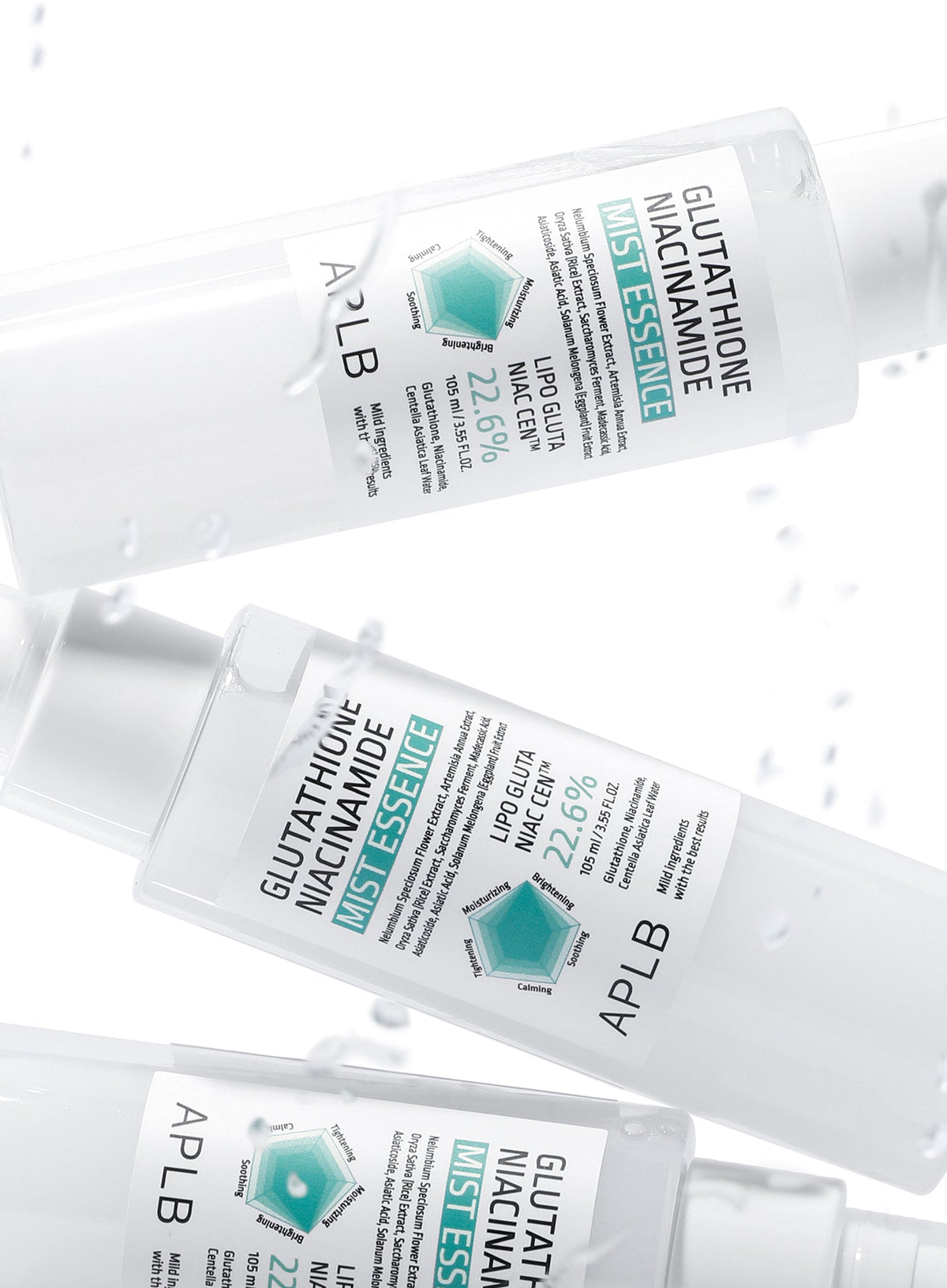 Glutathione Niacinamide Mist Essence Trio Set (105ml*3ea)