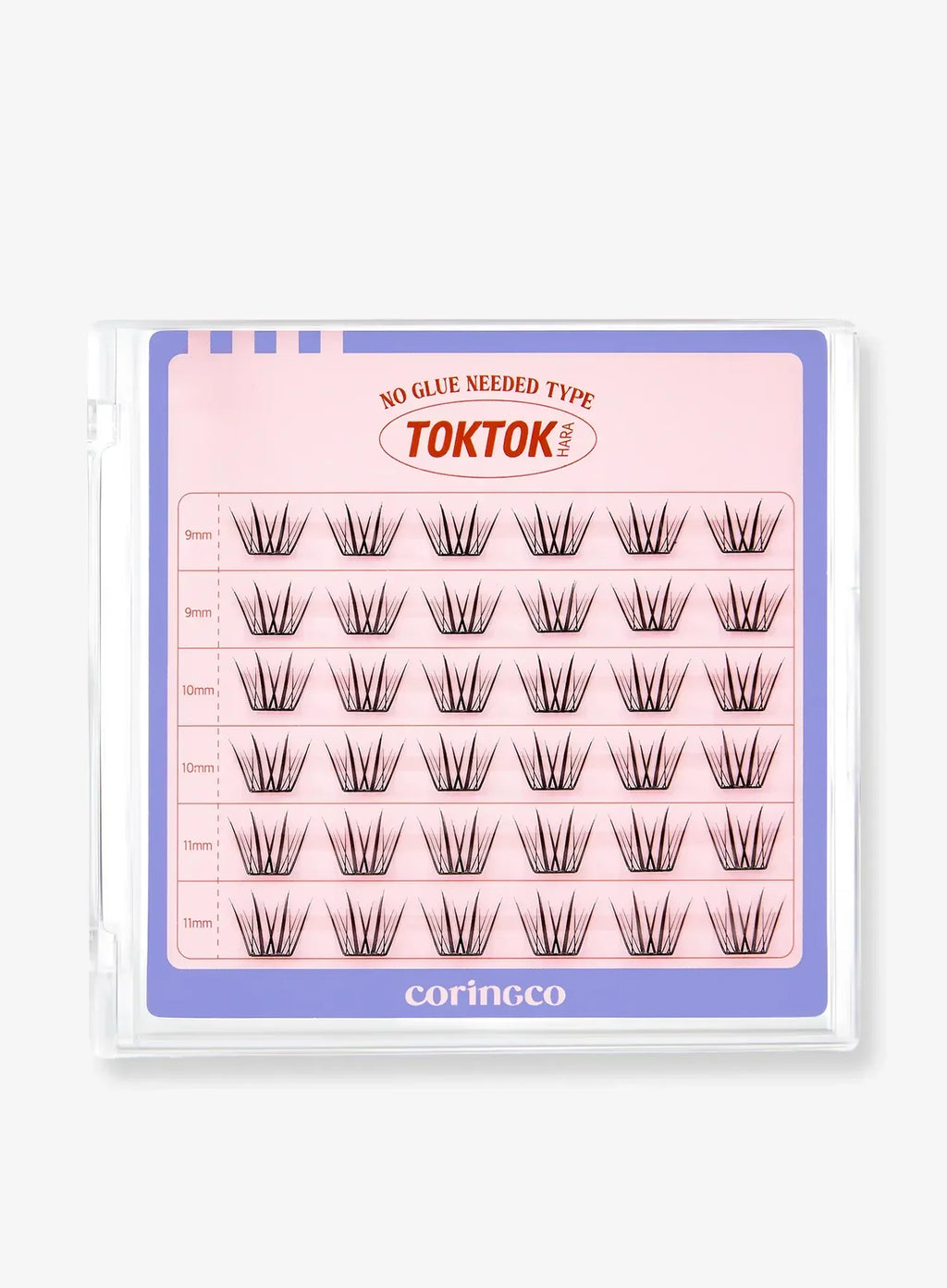 TOKTOKHARA No Glue Eyelash - Light (36pcs-90pcs)