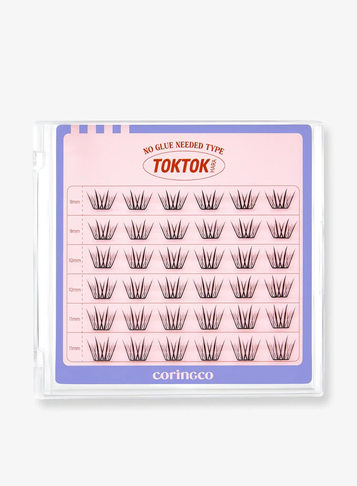 TOKTOKHARA No Glue Eyelash - Light (36pcs-90pcs)