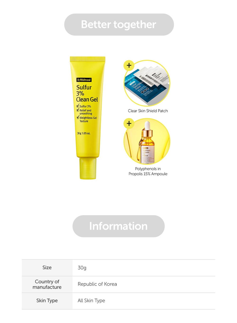 Sulfur 3% Clean Gel (30g)