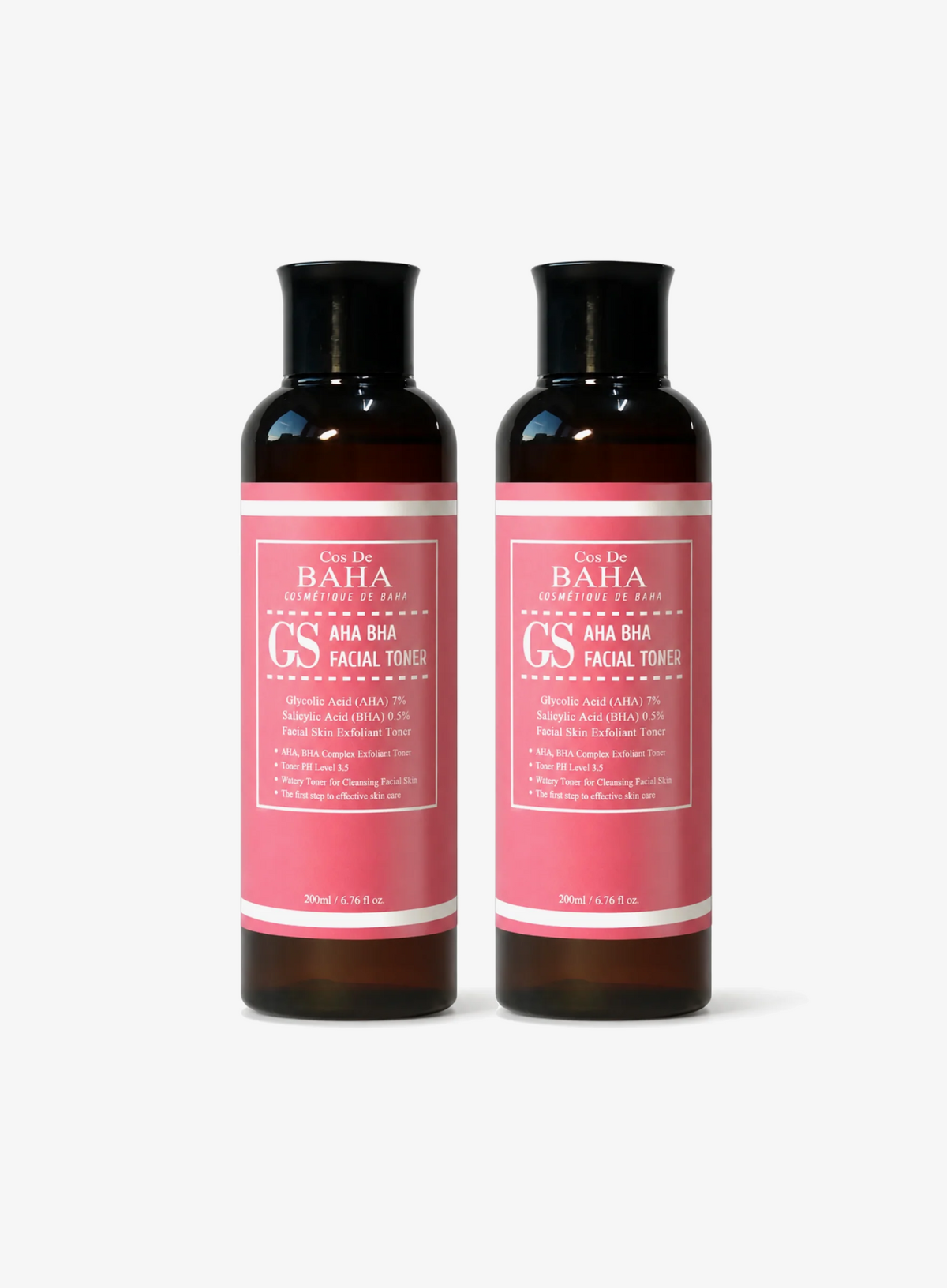 AHA 7% BHA 0.5% Exfoliating Facial Toner Duo Set (200ml*2ea) (GS)