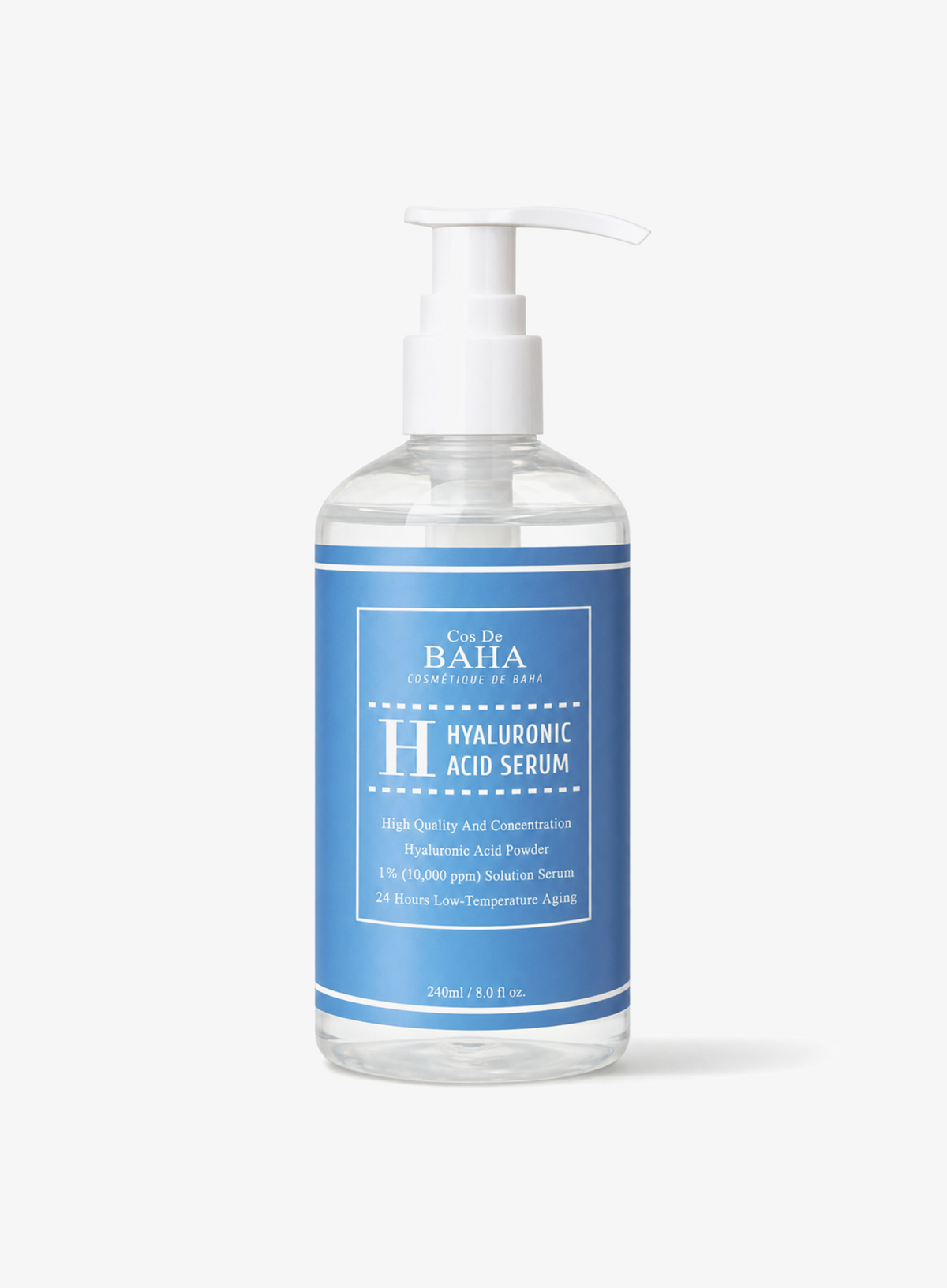 Pure Hyaluronic 1% 10,000 ppm Serum 240ml (H240)