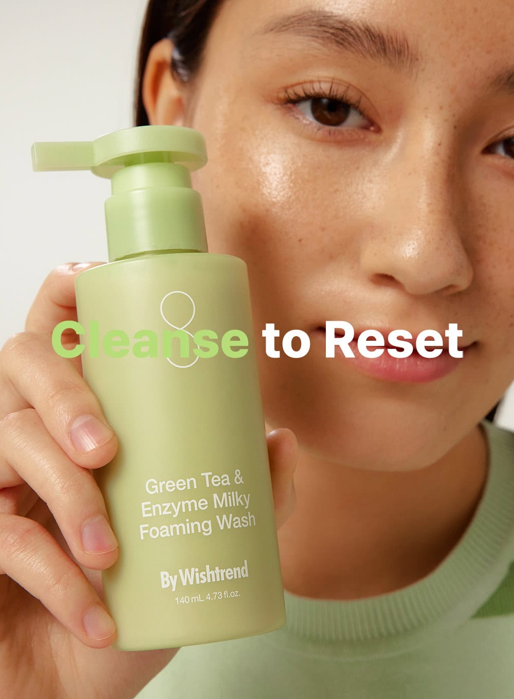 Green Tea & Enzyme Milky Foaming Wash 140ml