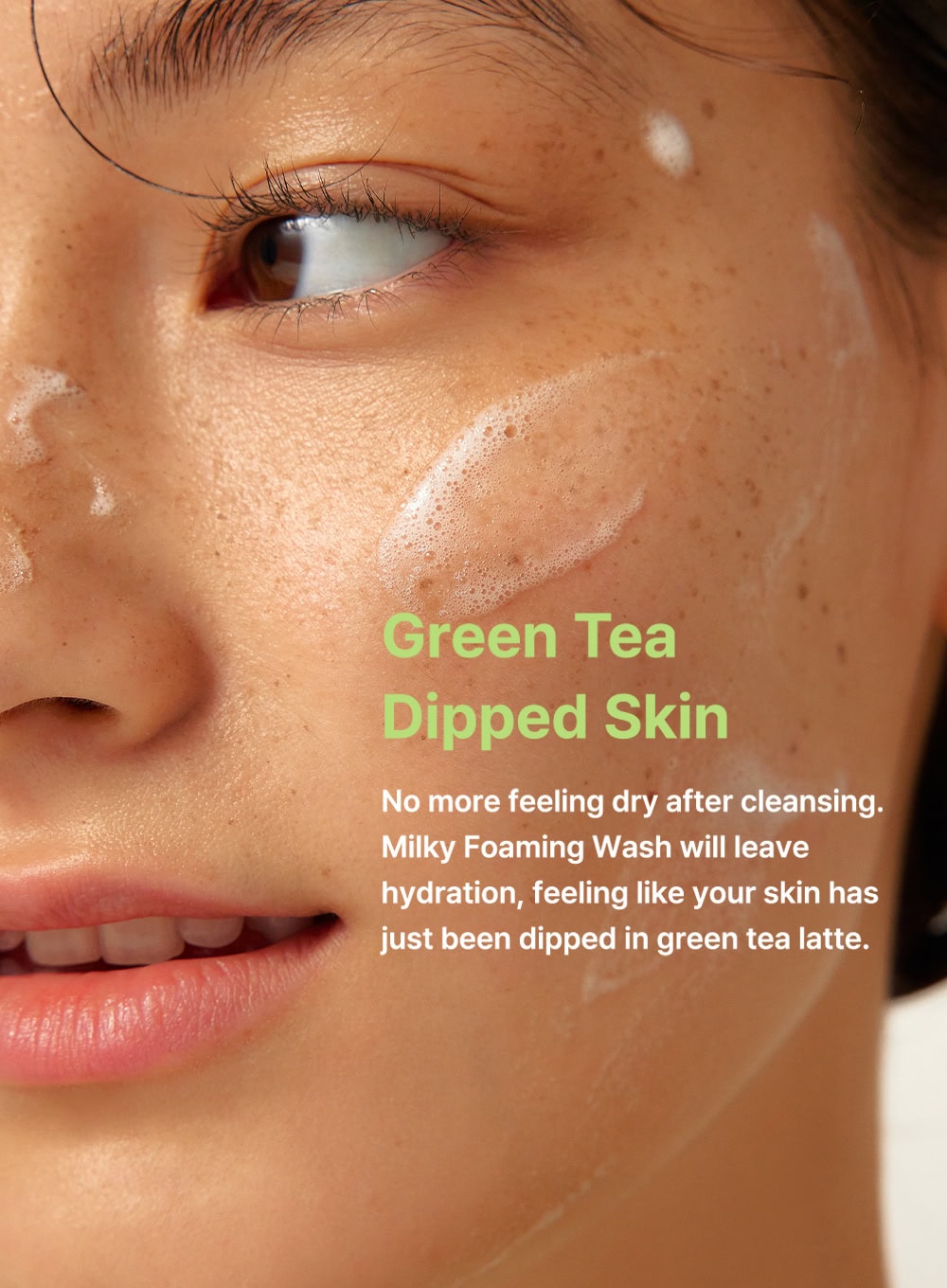 Green Tea & Enzyme Milky Foaming Wash 140ml