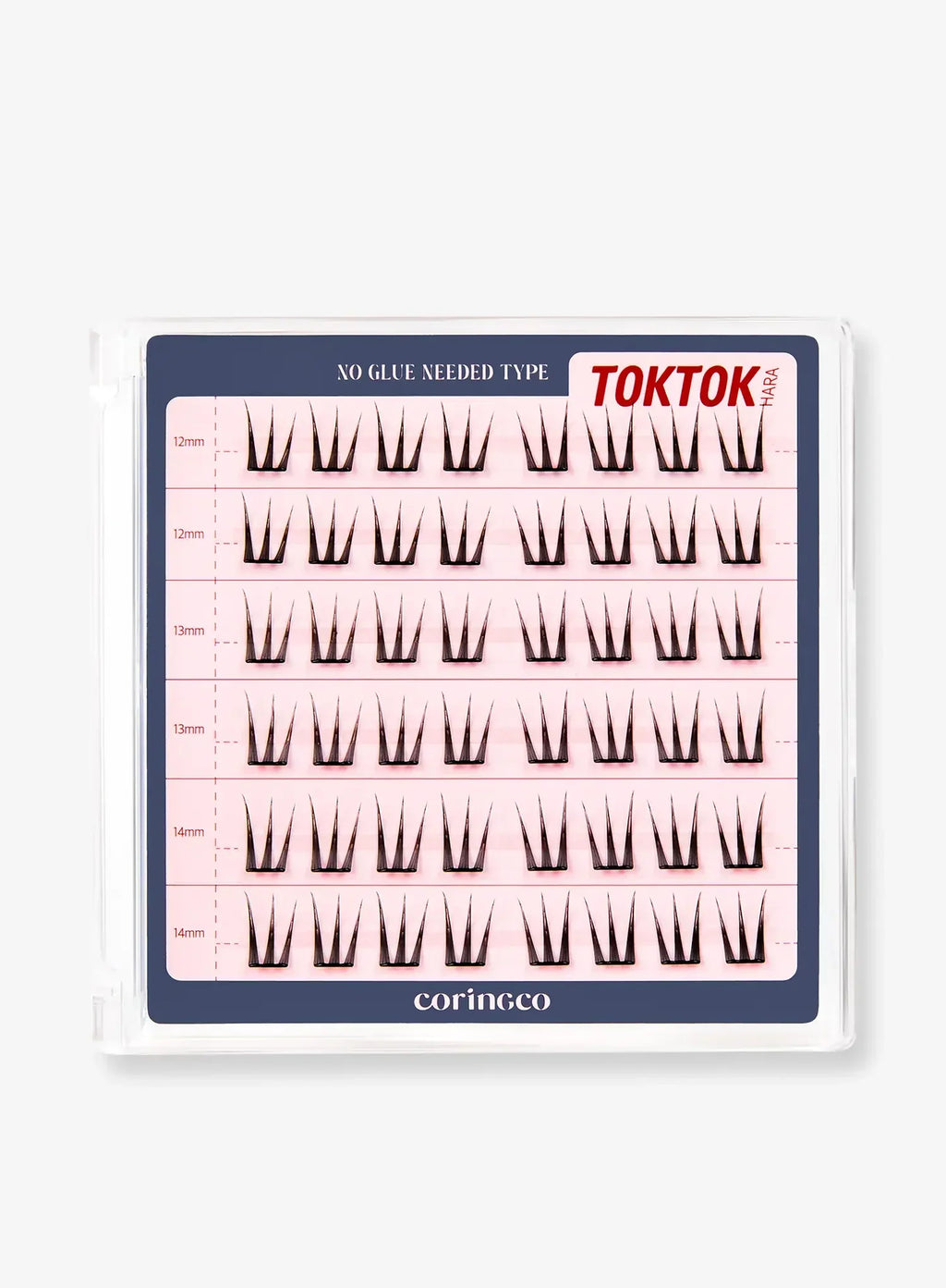 TOKTOKHARA No Glue Eyelash - Long (36pcs-54pcs)
