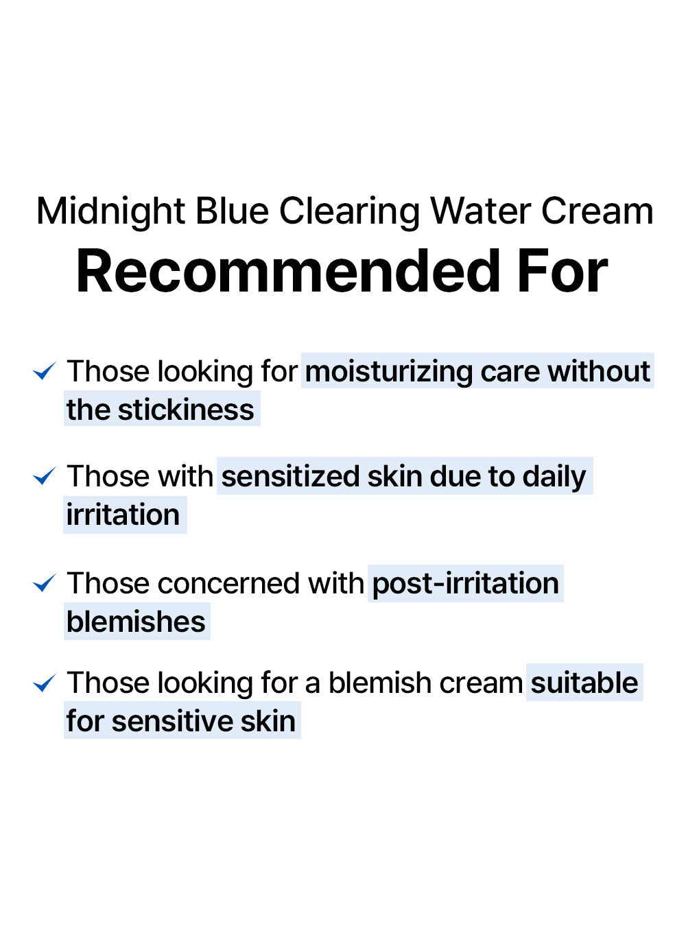 Midnight Blue Clearing Water Cream (20g)