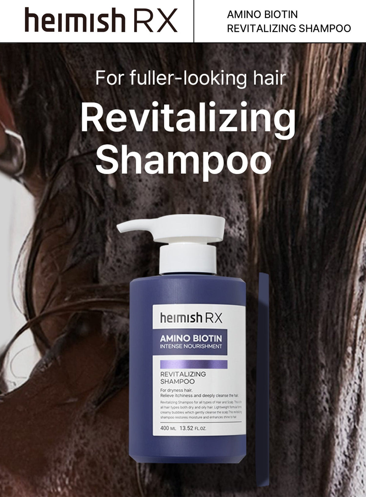 RX Amino Biotin Revitalizing Shampoo (400ml)