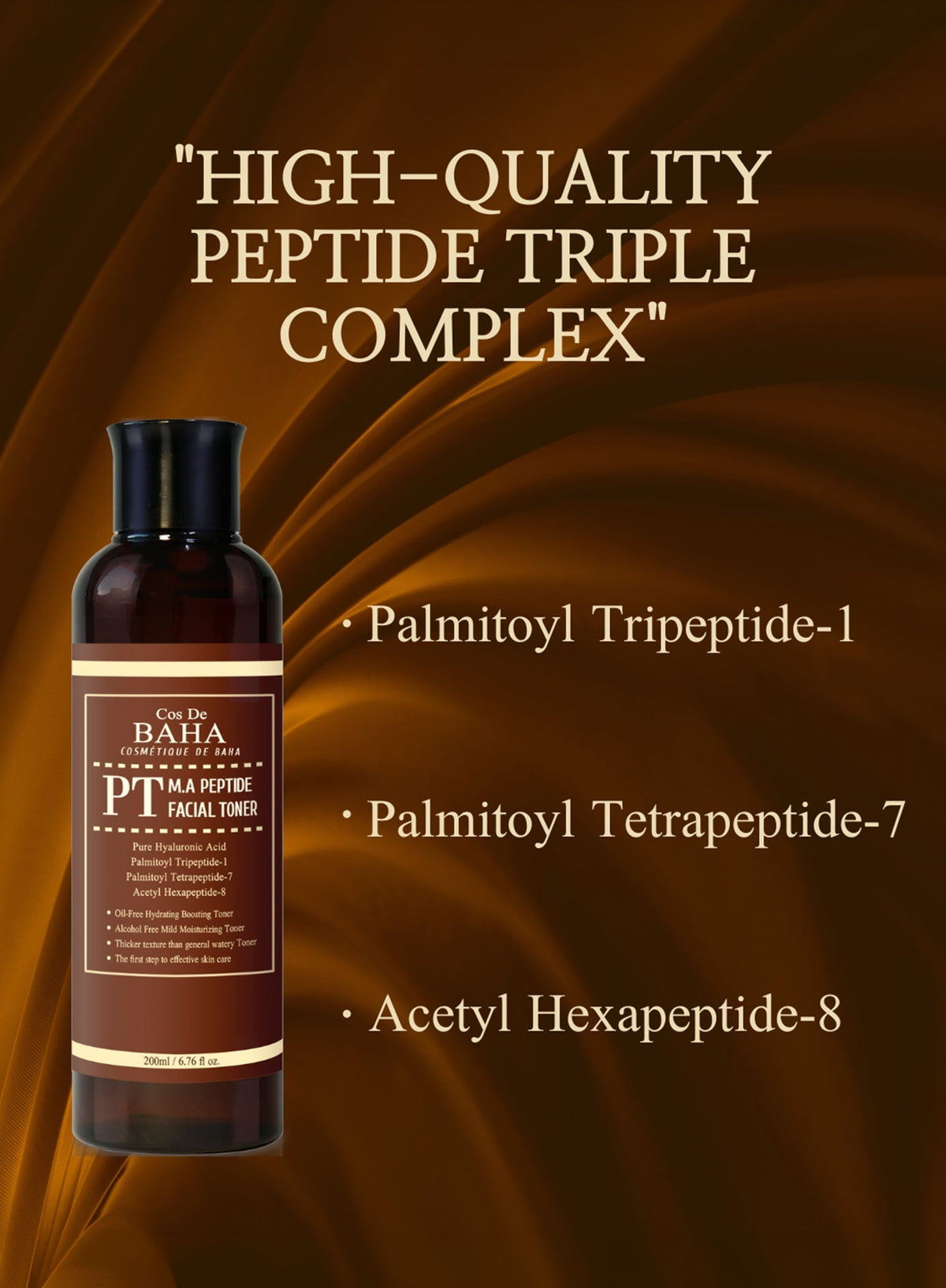 Matrixyl 3000 Argireline Peptide Hyaluronic Acid Facial Toner 200ml (PT)