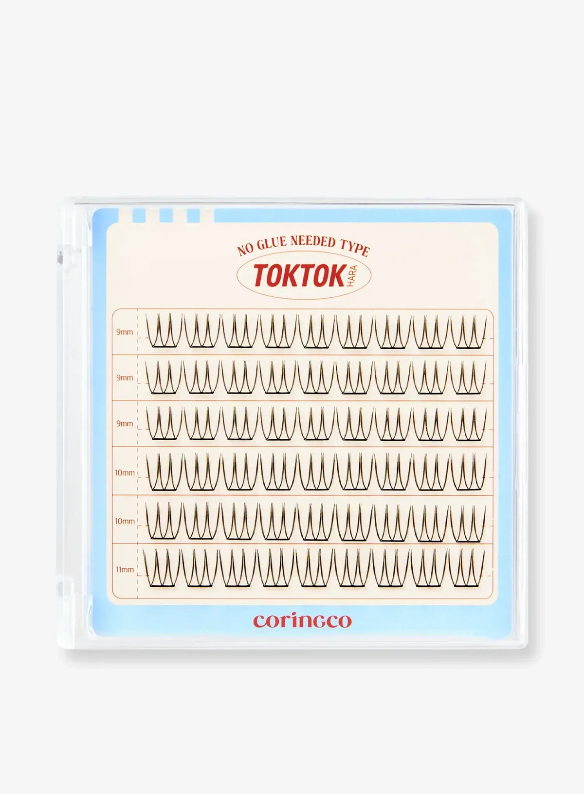 TOKTOKHARA No Glue Eyelash - Light (36pcs-90pcs)