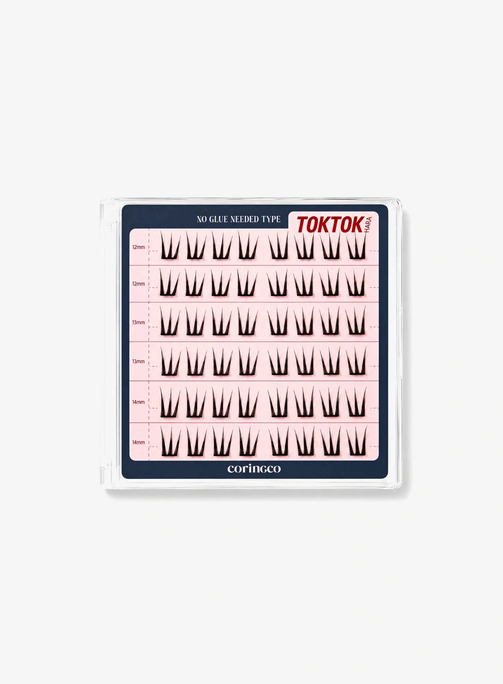 TOKTOKHARA No Glue Eyelash - Long (36pcs-54pcs)