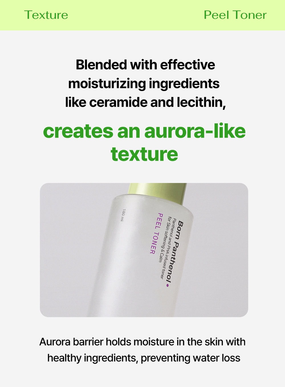Born Panthenol Peel Toner (180ml)