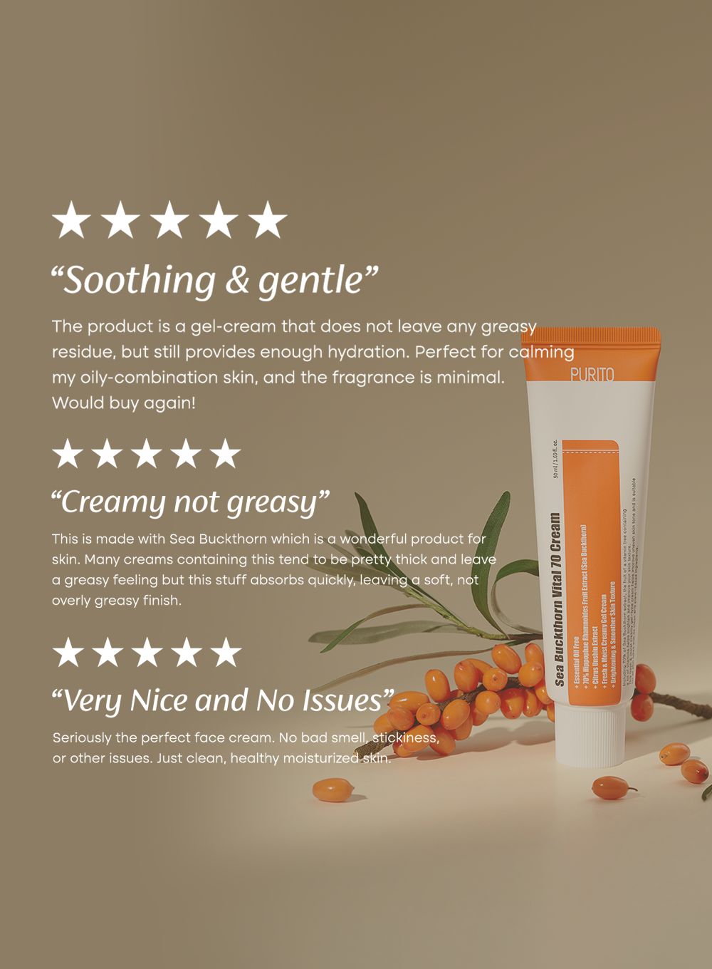Sea Buckthorn Vital 70 Cream Trio Set (50ml*3ea)
