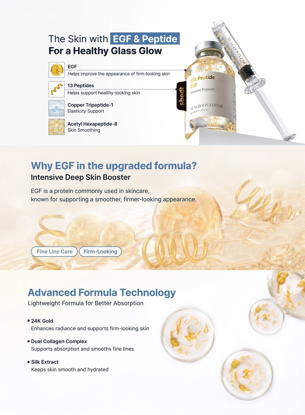 Silk Peptide EGF Intensive Ampoule Trio Set (35ml*3ea)