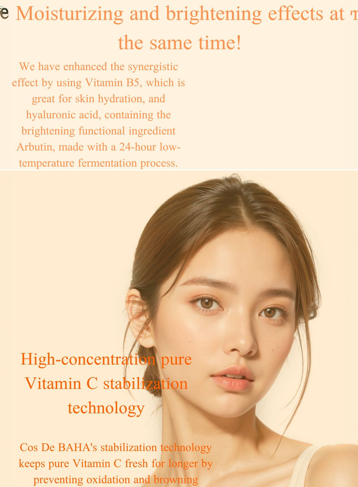 Vitamin C 15% Arbutin 2% B5 Hyaluronic Acid Serum 30ml (VA)
