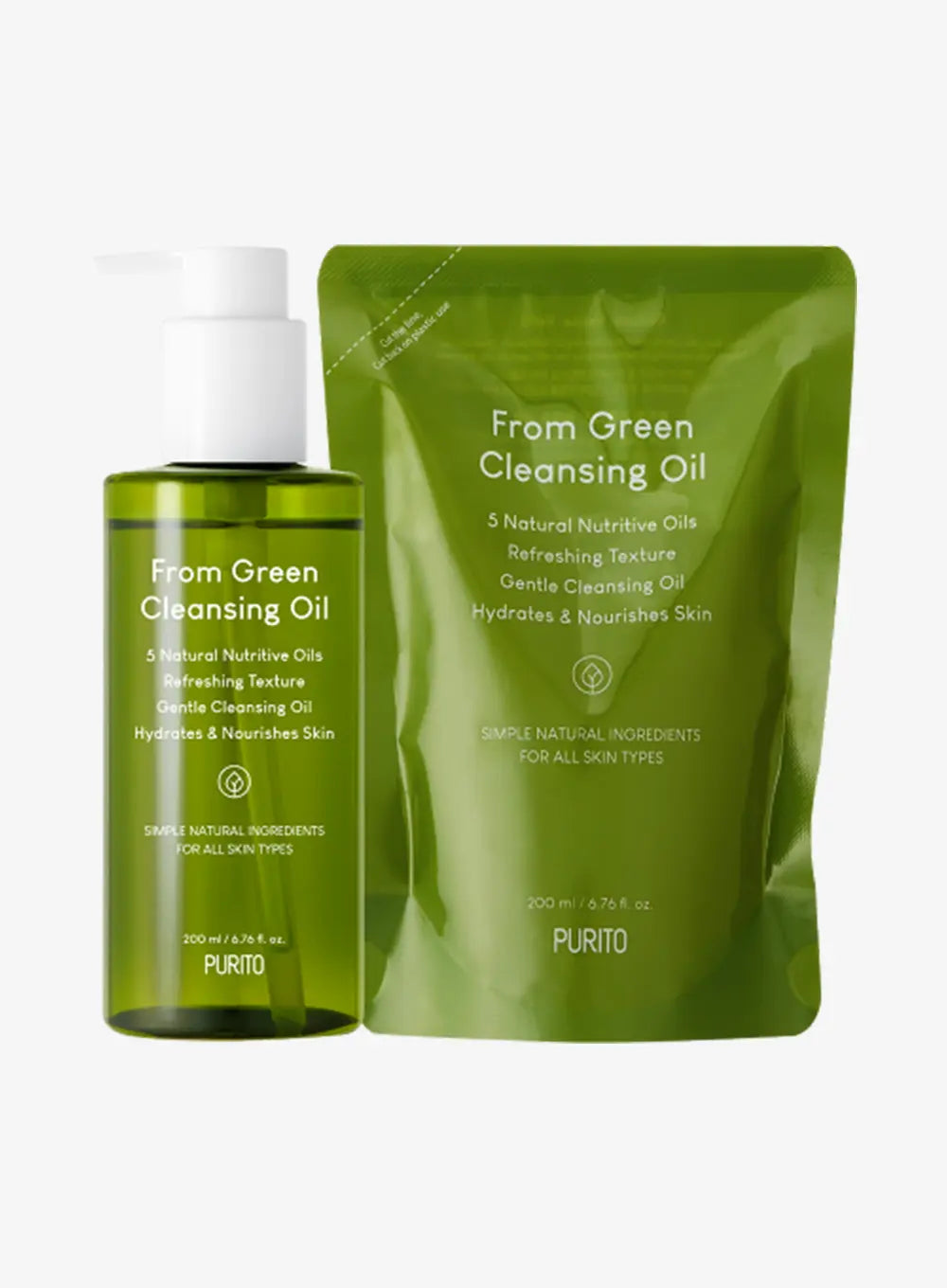 From Green Cleansing Oil (Set) (400ml)