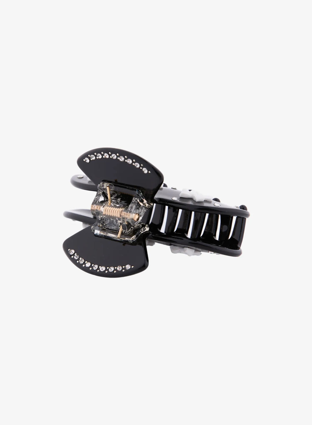 Black Ribbon Jewel Hair Pin IL530