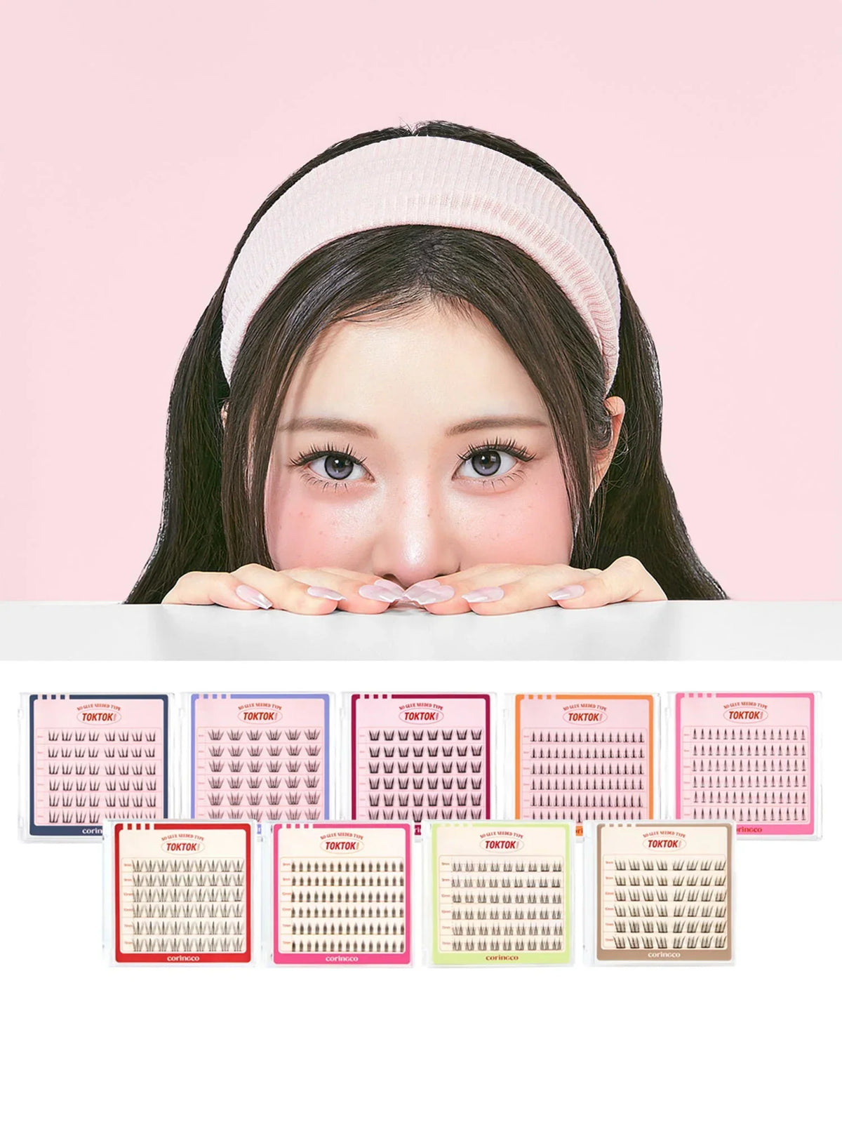 TOKTOKHARA No Glue Eyelash - Long (36pcs-54pcs)