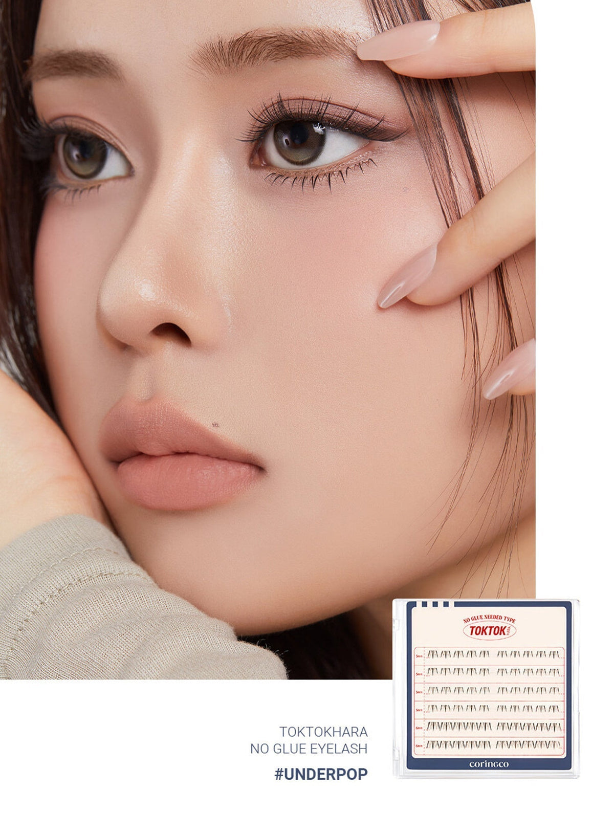 TOKTOKHARA No Glue Eyelash - Under Pop Trio Set (60pcs*3ea)